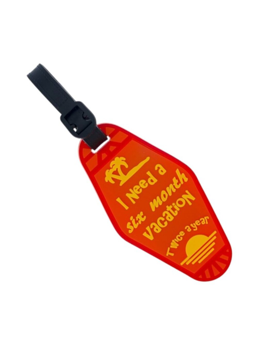Six Month Vacation ~ Travel Suitcase ID Luggage Tag and Suitcase Label